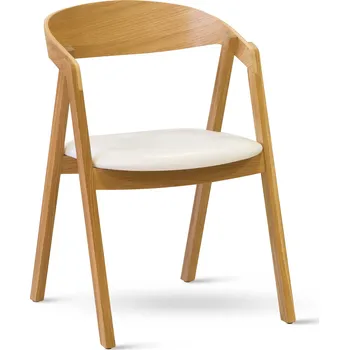 Jídelní židle Dubové křesílko GURU s látkovým sedákem Látky vše: BEKY LUX beige 10
