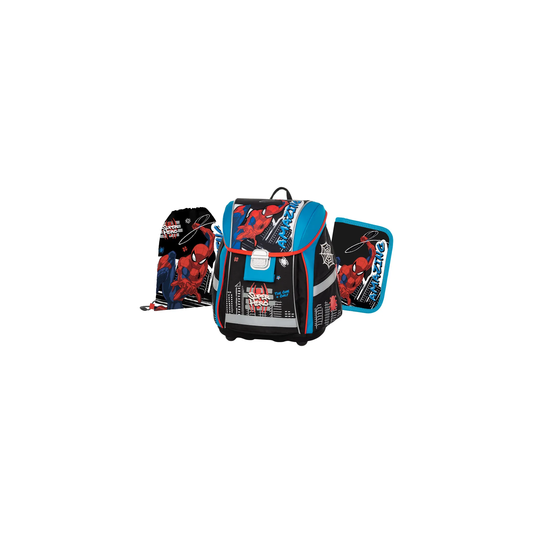 Fotografie 1 - Set školních potřeb Oxybag Premium Light 3dílný set Spiderman 2023