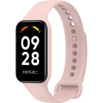 Příslušenství k chytrým hodinkám eses Silikonový řemínek pro Redmi Smart Band 2 GL a Smart Band 8 Active - Béžovo růžový