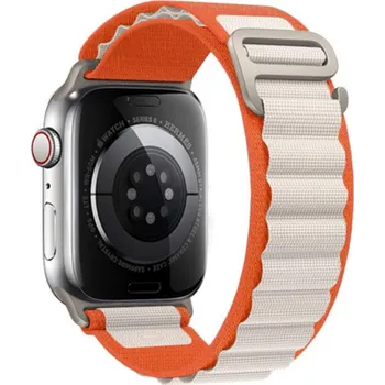 eses Alpský tah pro Apple Watch - Béžovo oranžový 42mm, 44mm, 45mm, 49mm
