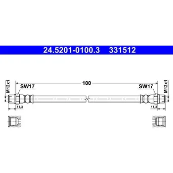 Brzdová hadice Brzdová hadice ATE 24.5201-0100.3