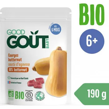 Good Gout BIO Máslová dýně s jehněčím masem 190 g