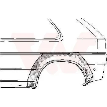 Příslušenství karosérie Boční stěna VAN WEZEL 3734146
