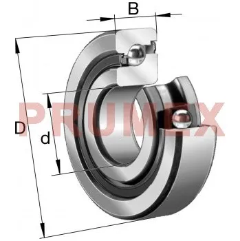 FAG 7603025-2RS-TVP axiální kuličkové ložisko s kosoúhlým stykem