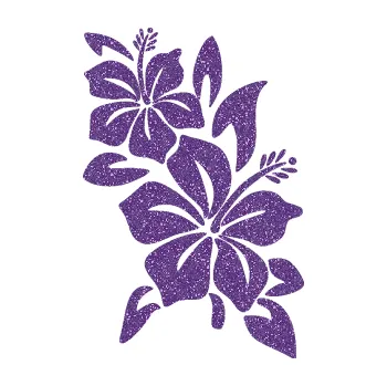 Samolepící dekorace SAMOLEPKA Květina dekor 033 pravá ibišek (87 - Ultra Metalic fialová) NA AUTO, NÁLEPKA, FÓLIE, POLEP, TUNING, VLASTNÍ TEXT, TISK, AUTOSAMOLEPKY.cz, POLEPY, OBRÁZEK, LOGO, SAMOLEPKY