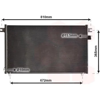 Výparník klimatizace Kondenzátor, klimatizace VAN WEZEL 13005330