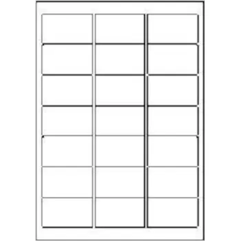 Speciální papír Samolepicí etikety 63,5 x 38,1 mm, 21 etiket, A4, 100 listů