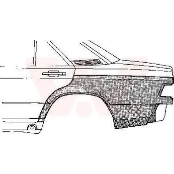 Příslušenství karosérie Boční stěna VAN WEZEL 3020144