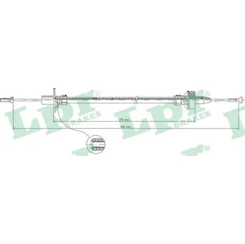 Auto-moto Tazne lanko, ovladani spojky, , 6900282, LPR, C0086C