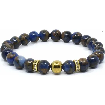 Náramek Mijabijoux Náramek z minerálů jaspis a hematit MB00305