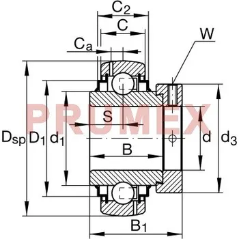 INA G1112-KRR-B-AS2/V upínací ložisko