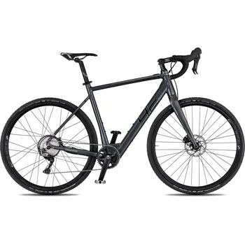 Elektrokolo 4EVER ENGRAVE PRO - titan/metal stribrna 2023/24 Průměr kol: 28" (700C), Výška rámu: (55 cm), Velikost rámu: L