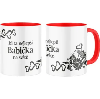 Keramický hrnek s potiskem Si ta nejlepší babička na světě - celopotisk