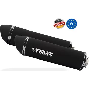 Motodíl Laděný výfuk COBRA SC3 Black Series Slip-on Dual High Up Suzuki B-King