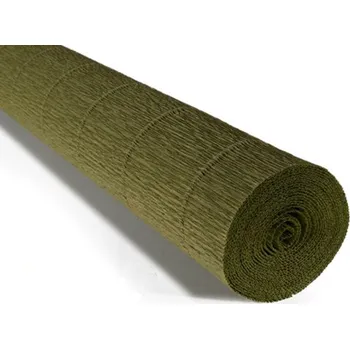 Krepový papír Cartotecnica Rossi Krepový papír role 180g (50 x 250cm) - olivová 17A8