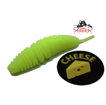 Umělá nástraha Ratter Baits Gumová nástraha Ratterbaits Trout Plamp 40mm Chartreuse Cheese (12ks)