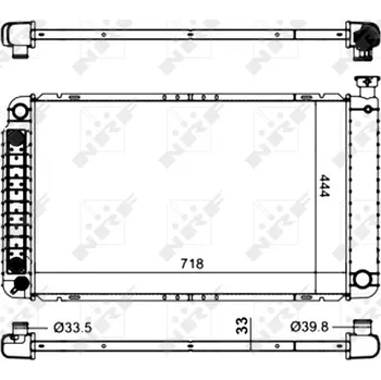 Chladič motoru Chladič, chlazení motoru NRF (56013)