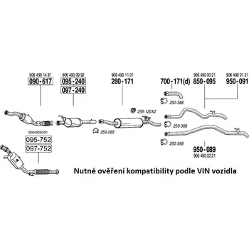 Filtr pevných částic filtr pevných čás. výroba AS Bosal 97-240A