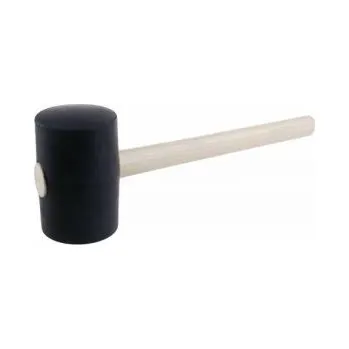 Palice Palice gumová pr.90nn délka 36cm násada dřevo , gumová palička půměr 9