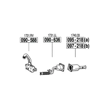 Filtr pevných částic filtr pevných čás. výroba AS Bosal 97-218A
