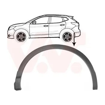 Blatník karosérie Rozšíření, blatník VAN WEZEL 3391523