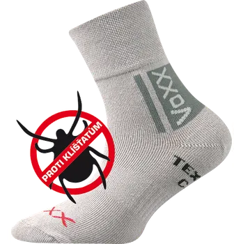 Voxx Dětské ponožky PROTI KLÍŠŤATŮM - SVĚTLE ŠEDÉ velikost/rozměry: 20-24