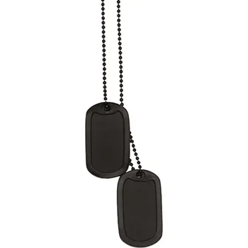 Vojenské psí známky Mil-Tec známka osobní US komplet černá