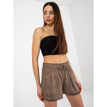 Dámské kraťasy Dámské šortky se vzorem FRESH MADE hnědé