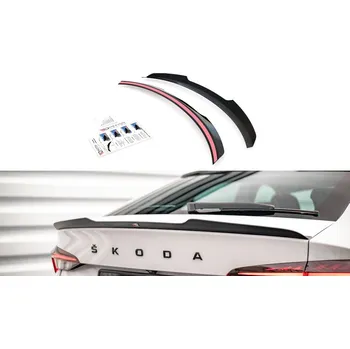 Tuning Prodloužení spoileru Škoda Octavia Liftback Mk4 černý lesklý plast