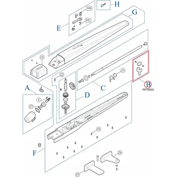 NICE PRTO06D kit matice hřídele a vidlice pro TO7024