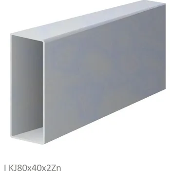 KOVIAN, s.r.o. uzavretý profil 80x40x2mm, zinkovaný DX51D+Z100, hladký L=6000mm, cena za kus