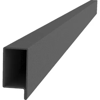 Stavební profil KOVIAN, s.r.o. Uzavřený profil L 40 x 34 x 25 x 2 x 3000 mm, černý S235