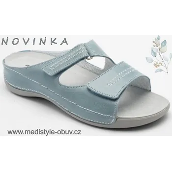 Dámská obuv MEDISTYLE ŠÁRKA LŠ-V19/1 zdravotní pantofel sv.modrá, modrá - 41