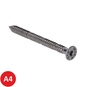 Vrut KOVIAN, s.r.o. Nerezový vrut samořezný AISI316, zápustná hlava na 6mm imbus