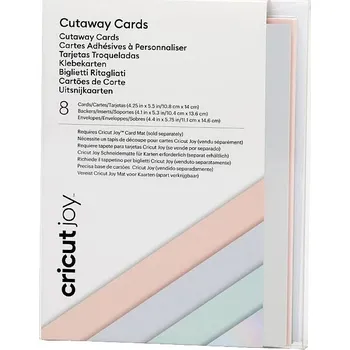 Cricut Joy(TM) Cutaway Cards sada karet pastelová, růžová, světle modrá, mátová