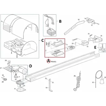 NICE PRSH01 kit bežca pre Shel