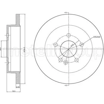 Brzdový kotouč Brzdový kotouč CIFAM (800-769C)