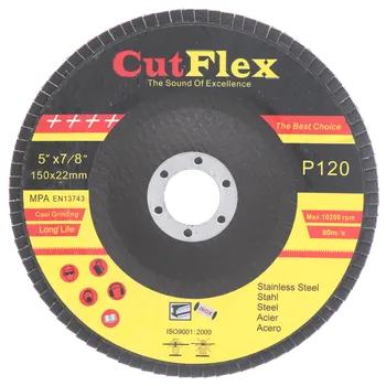 Brusný kotouč CutFlex brúsny kotúč lamelový na oceľ a nerez, 150x22,2 zrno 120