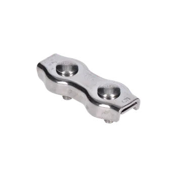 Zábradlí KOVIAN, s.r.o. lanková svorka - dvojitá (duplex) pre nerezové lanko 5mm, brúsená nerez K320/ AISI304