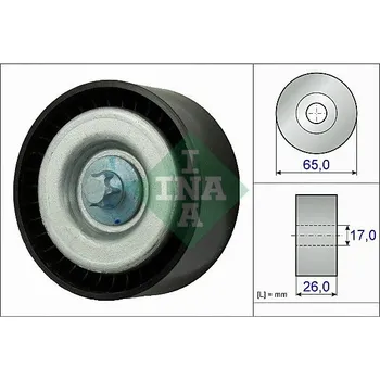 Auto-moto Vratná/vodicí kladka, klínový žebrový řemen INA 532 0777 10