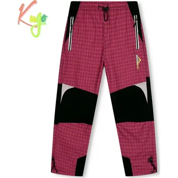 Dívčí kalhoty Dívčí plátěné kalhoty - KUGO FK7605, růžová Barva: Růžová, Velikost: 116