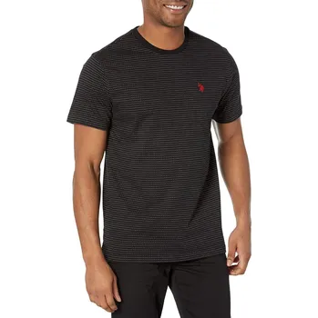 Pánské tričko U.S. Polo Assn.pánské tričko Crew Neck Jacquard černá XL