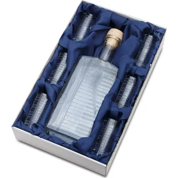Sklenice Skleněná láhev 0,5 l + 6 ks sklenic 40 ml - KLAVIATURA