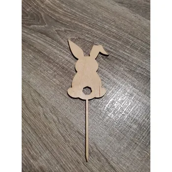 Velikonoční dekorace Dřevěný velikonoční zápich č.01 - zajíček