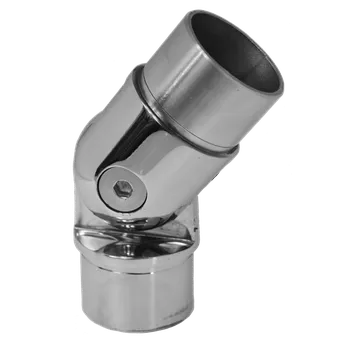 Zábradlí KOVIAN, s.r.o. Spojka nastavitelná s kloubem na trubku ø 42.4mm, leštěná nerez / AISI304