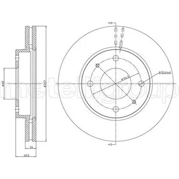 Brzdový kotouč Brzdový kotouč CIFAM (800-787)