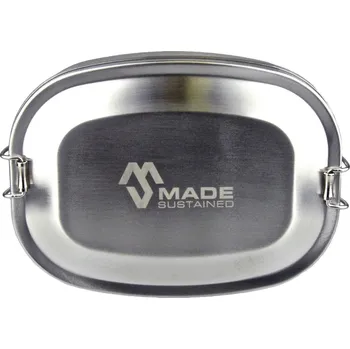 Svačinový box Made Sustained Oválný svačinový box se sponou - střední M