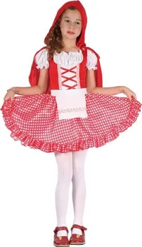 Karnevalový kostým MaDe Dětský kostkovaný kostým Červená Karkulka 110-120 cm