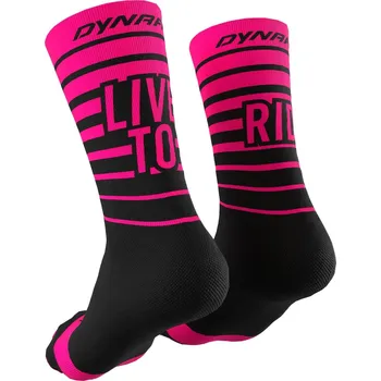 Dámské ponožky Dynafit Live To Ride Socks pink glo - EU 43-46