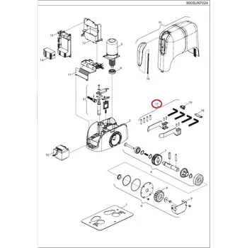 Key Automation S.r.l. 999ACCE018A00 koncové dorazy na hrebeň, isté s 9 ND4SLK-68
